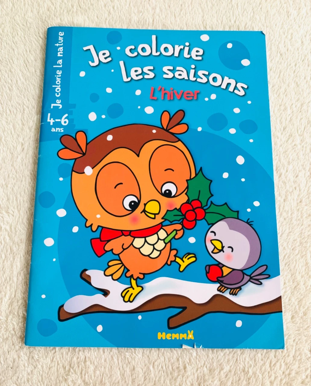 Livre coloriage 4 à 6 ans hiver "Je colorie les saisons, l'hiver"